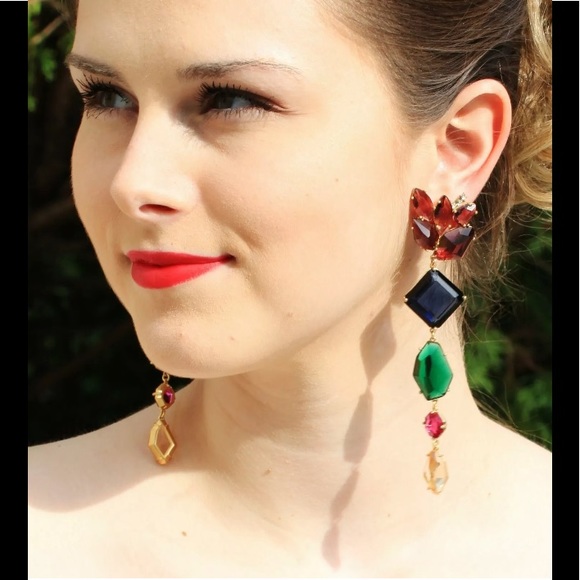 Last 1 ♠️ Kate Spade New York Rock It Statement Earrings - Picture 3 of 11